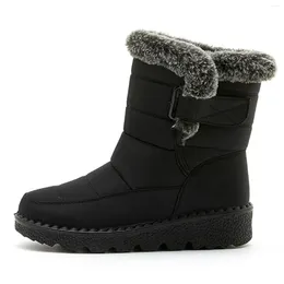 أحذية نساء مسطح أحذية المشي دافئة حجم الثلج 11 كلها عرض واسع للطقس البارد
