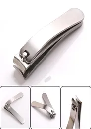 Stor rostfritt stål Stål spikklippare Cutter Professional Manicure Trimmer High Quality Toe Nail Clipper med Clip Catcher5931050