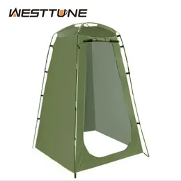 Westtune Portable Privacy Shower Tent Outdoor Waterproof Changing Room Shelter for Camping Hiking Beach Toilet Shower Bathroom 240417