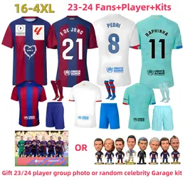 XXXL 4XLメンフィスサッカージャージADAMAPEDRI CAMISETA DE FUTBOL FERRANANSU LEWANDOWSKIJOAO FELIX FATI MEMPHIS GAVIファンDESTフットボールシャツMEN KIT KID