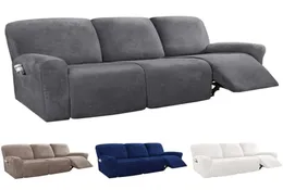 Pokrywa krzesła Allinclusive Recliner Sofa Cover dla 3 siedziska Elastyczna Slipcover Zamie Kanapa Niezsuwa Protector6750717