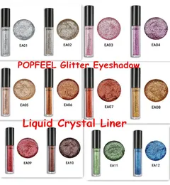 PopFeel Glitter Eyeshadow Powder Liquid Crystal Liner Eye Shadow Stick Diamond Shimmer Powder 12Colors5022944