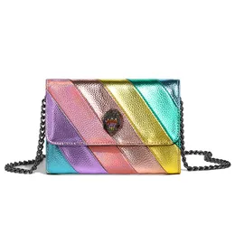 kurt geiger eagle head shoulder bag colorblocking crossbody bags designers women bag bird head women's mini purse colorful small handbag woman chain luxury handbag