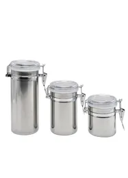 3 Größe Edelstahl Feuchtigkeit Tank Feuchtigkeitssicheres Glas Tobacco Storage Ecofrifly Pill Box Foods Aufbewahrung Hülle JAR9763737