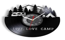 Väggklockor live love camp sommar camping modern design klocka klocka camper mave cave dekor glamping äventyr vintage timepieces4970145