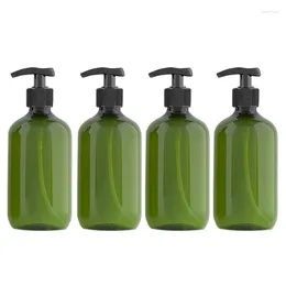 Bottiglie di stoccaggio 4pcs 500 ml Dispenser a bottiglia vuota Sap per il corpo ricaricabile per shampoo e cucina per il bagno del balsamo