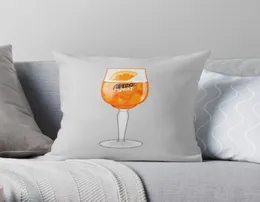 CushionDecorative Pillow Aperol Spritz In A Glass Throw Cushion Cover Polyester Pillows Case On Sofa Home Living Room Car Seat De1878564