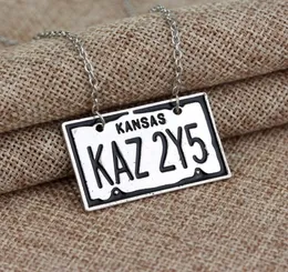 Supernatural Jewelry Kansas KAZ 2Y5 License Plate Number Pendant Necklace For Women And Men ps05345961337