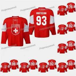 KOB SWITZERLAND LINO MARTSCHINI 2019 IIHF Jersey World Championship Noah Rod Joel Genazzi Simon Moser Sven Andrighetto Roman Josi Gaetan Haas