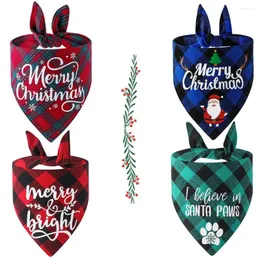 Abbigliamento per cani bandana per pet sciarpa di buon Natale cravatta a triangolo nodo snowman snowman di snowman