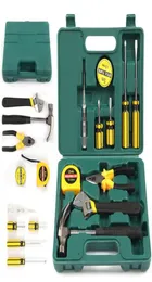 2019 12 Pieceset Home Repair Tool Set Kit Hushåll Hantverk Box Case DIY Mekanik Tools 5007787