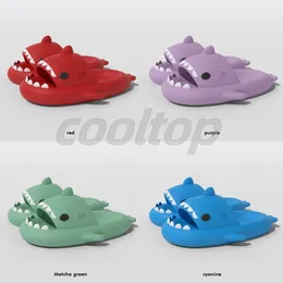 Summer beach sandals High Quality Shark Slippers Anti-skid EVA Solid Color Couple Parents Outdoor Cool Indoor Household Funny Shoe Super Soft