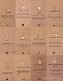 Dogeared Europe and America South Korea Elephant Unicorn Alloy Clavicle Chain Key Necklace Horse Pendant Female Jewelry Card7907023