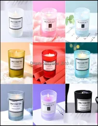 Candele aromaterapia del compleanno romantico Candele profumate Candele souvenir San Valentino Candele 15 gusti possono essere personalizzati etichetta4975300