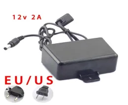 12V 2A Outdoor Waterproof CCTV Camera ACDC Power Adapter for Security Engineering with 25mm Powr cable USEU Plug Available 2440618