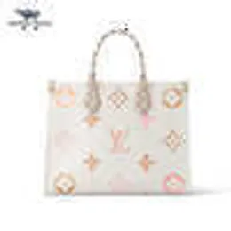 Kindertaschen Luxus brandneue Frauen Old Flower OTG MM Mng Handtasche Medium M22975