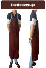 Professional Welding Apron Leather Cowhide Protect Cloths Carpenter Blacksmith Garden Clothing Working Apron 2202182105131