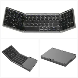Mini przenośna składana klawiatura cienka bezprzewodowa klawiatura BT dla Mac Windows Laptop Tablet Lighthandy Bluetooth Compatyble 240419