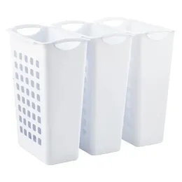 3pcs esterilite classificação cesto cesto de lavanderia de armazenamento branco 240424