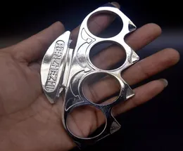 Kirsite Ninja Knuckle Practical Broken Window Life Hammer Fordon Monterad Equipment Självförsvar Fist Clasp Ring Knuckles 5 5KGE B8437543