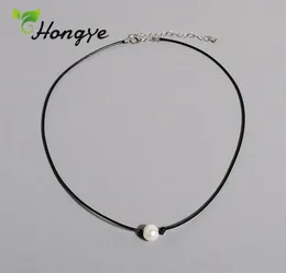 Hongye Cheap Natural Pearl Necklaces Brand Women Rope Chain Collar Accessories Female Pearl Pendant Necklace8140256