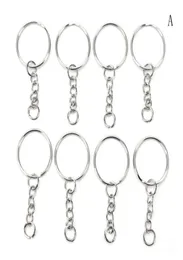 100 PCSSET SILVER CHIAME CHIARE ALLA INSEGLIA IN ACCIAIO IN ACCIAIO DELLE ACCESSI DELLA TREAIN CHIECHE DEL TEIGLIE STILI 3 Accessori per le portachia portachiavi di gioielli 2784453