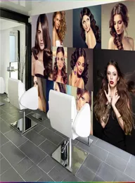 3d po wallpaper custom living room mural hairdressing salon store beauty painting sofa KTV background wall nonwoven sticker4565341