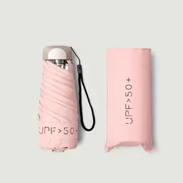 新しいパラソル女性ウルトラスモールミニ傘ビニール傘のポケットサンセリストUV保護パラソル - 女性用コンパクト傘用