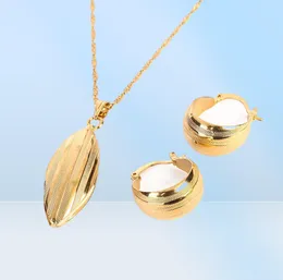 Ethiopian Earring Pendant Set Joias Ouro 24K Gold Filled Jewelry African Bridal Jewellery Sets8324526