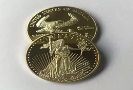 10 PCs não magnéticos DOM 2011 Brand Coins Statue Beauty Eagle Badge Gold Bated 326 mm Drop Decoration Aceptle Decoration6326142