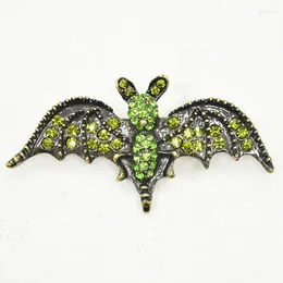 Brooches Wholesale 60piece/lot Mixed Color (Can Notes Color) Rhinestones Bats Fashion Brooch Pin Gift Jewelry C101003