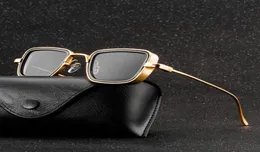 P58157 Yeni Varış 2021 Moda Hint Stili Retro Vintage Man Kabir Singh Steam Punk Square Çinko Alaşım Çerçevesi Men039s Sunglass9592639