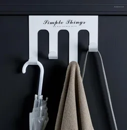 Hooks1 Behind Hook Hoodie Storage Steel 4 Clothes Hat Scarf Carbon Hanger Coat Hooks Hat Towel Door Sjuoq2612671