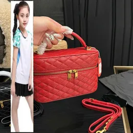 Kids Bags Luxury Brand CC Bag Womens Designer Gaby Mini Quilted Vanity Box Lambskin Bags Makeup Cosmetic Case Zipper Pouch Top Handle Totes Card Holder Leather Strao C