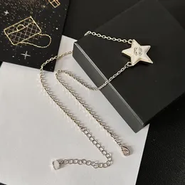 Brand Designer Brass Pendants Necklaces Have Stamps Classic Copper Luxury Gold Plated Letter Choker Pendant Necklace Link Chain Jewelry Gifts Accessories