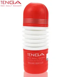 Tenga Rolling Head Erkek Mastürbator Kupası Standart Baskı Silikon Kedi Simüle Vajina Seks Ürünleri Erkekler Seks Oyuncakları TOC103 Q1701316844