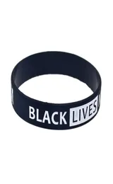 100pc sprzeciwia się dyskryminacji gatunków Debossed Fist Blm Black Lives Matter Silikonowa bransoletka do promocji 8908079