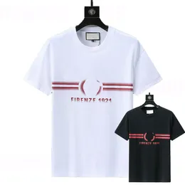Designer Herren Plus Size T-Shirt T-Shirt Casual Striped Color G Klassische Sommermarke Geometrische Buchstaben 1921 Red Print Lose T-Shirt Tops Basic Womens xxxl 3xl