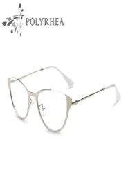 2021 Markendesigner Cat Eye EyeGlasses Frames Frauen Vintage Optical Modes Frame mit Box und Case6722600