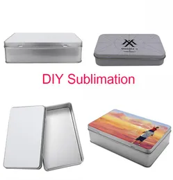 Creative 3 Styles Sublimation Boxes Candy Can Skep Storage Box Blank PO da te Dono per Friends8865830