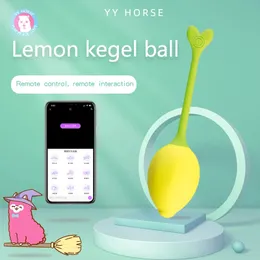 Mini Limon Şeklinde Kadın Vibratör Uygulaması Uzaktan Kumanda Seks Oyuncak Kadınlar İçin Uygun Çiftler Su Geçirmez Cilt Dostu ve Sessiz Yetişkin Oyuncaklar 240430