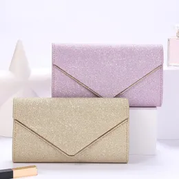 Frauen Mode Hochzeitskupplungen Taschen Abend Geldbeutel Mini -Brieftaschen mit Ketten -Partry -Abendessen Drop 240426