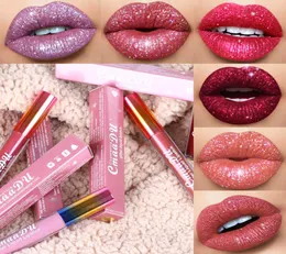 Cmaadu Glitter Flip Lip Gloss Velvet Matte Lip Tint 6 colors Waterproof Long Lasting Diamond Flash Shimmer Liquid Lipstick1766998