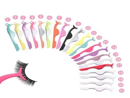 Multi -Farben Eyelash -Pinzetten Schönheits -Make -up -Werkzeuge Multifunktion multifunktion