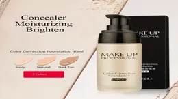 Laikou Professional Color Correction Foundation Moisturizer Concealer 방수 액체 기초 40g 얼굴 교정 메이크업 2804212