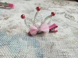 Dog Apparel Pet Supplies Princess Crown Cat Hair Clip Wedding Birthday Party Pography Decoration For Kitty Puppy Pearl