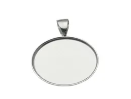 Beadsnice 19 -мм круглый подвесник 925 Серебряный круг с серебряным кругом для монеты для монеты