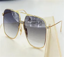 Topp modedesign solglasögon S100 Alkam fyrkantiga metallramar Enkel och mångsidig stil UV 400 skyddande utomhusglasögon med GLA5454181