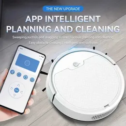 Dammsugare 2024 Ny Super Quiet Smart Home Application fjärrkontroll Rengöring Robot Cleaner Intelligent Drag Office Q240506