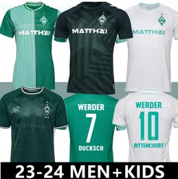 2023 2024 Werder Bremen Special Soccer Trikot Marvin Ducksch Leonardo Bittencourt Black Green 23 24 Friedl Pieper Fußballhemden Top Thailand